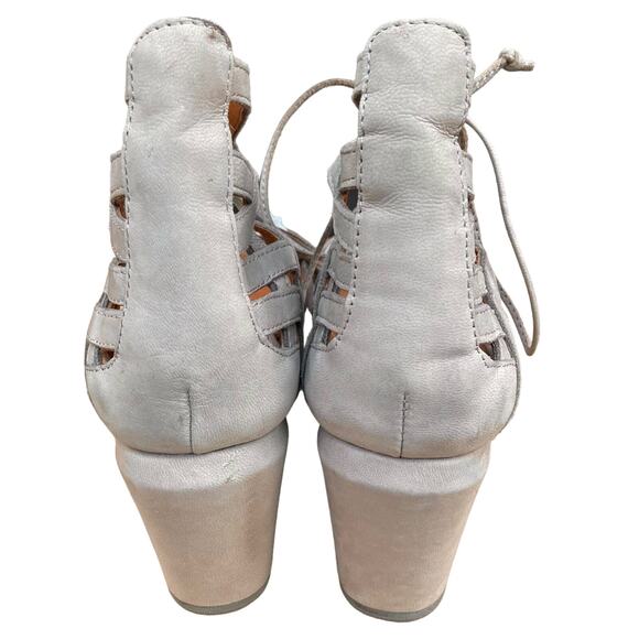 Gentle Souls Kenneth Cole wedge sandals Size 9 Gray gladiator platform comfort - Picture 3 of 9